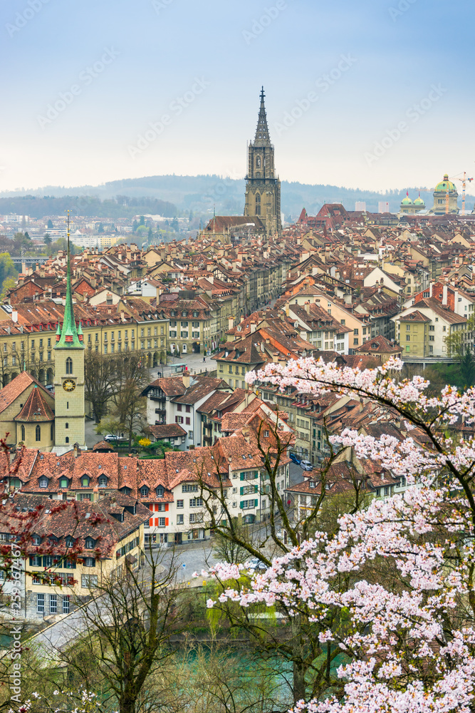 Bern cityscape in the morning.