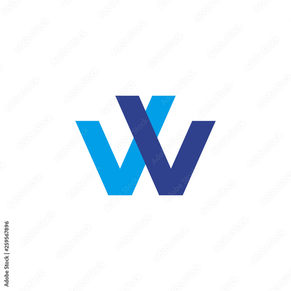W letter logo design W letter logo design