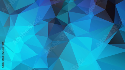Abstract Blue Color Polygon Background Design  Abstract Geometric Origami Style With Gradient