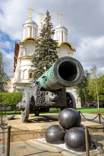 Tsar-pushka (King-cannon) in Moscow Kremlin.
