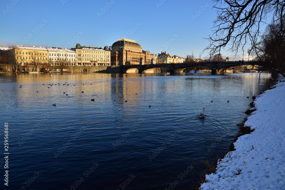 Obraz premium Winter Prague