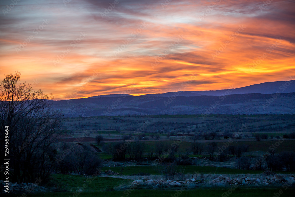 great view at sunset