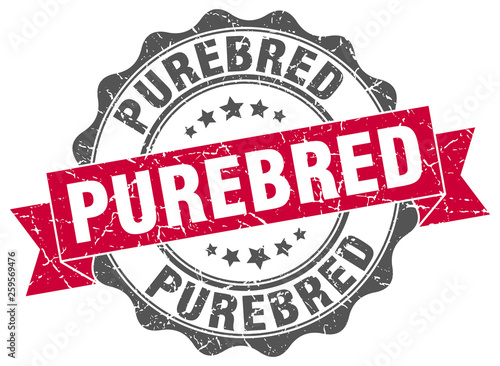 purebred stamp. sign. seal