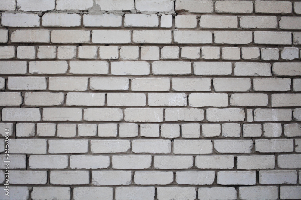 white brick wall