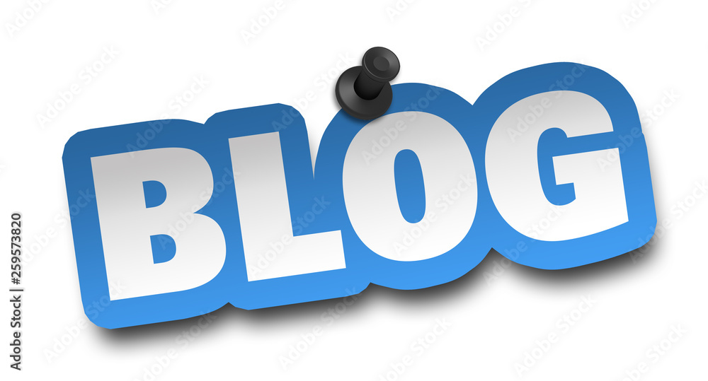blog concept 3d illustration isolated