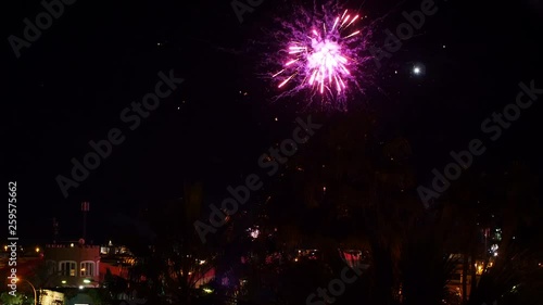 Feuerwerk in Spanien am Silvesterabend in Orihuela-Coast La Florida bei Torrevieja