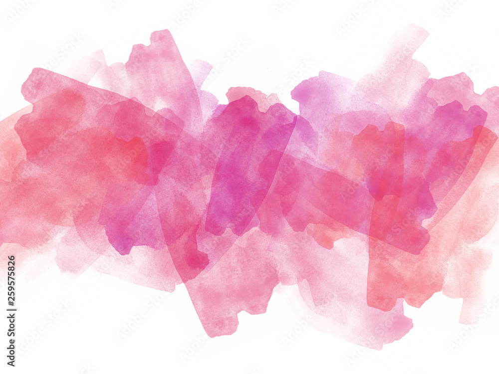 Abstract beautiful Colorful shape watercolor illustration painting background and texture backdrop.