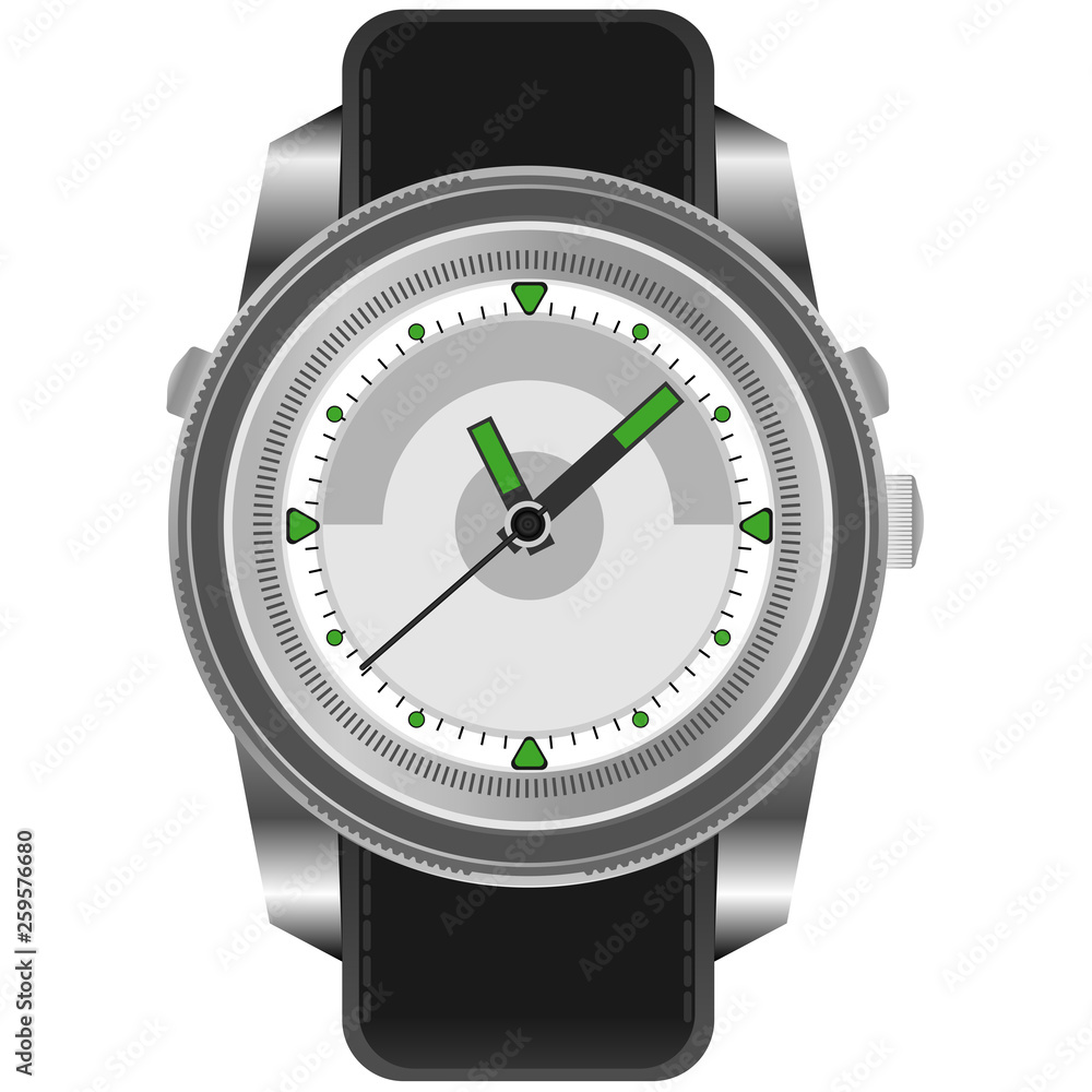 Wrist watch. Victona illustration of accessory watches. Wrist watch. Victona illustration of accessory watches.