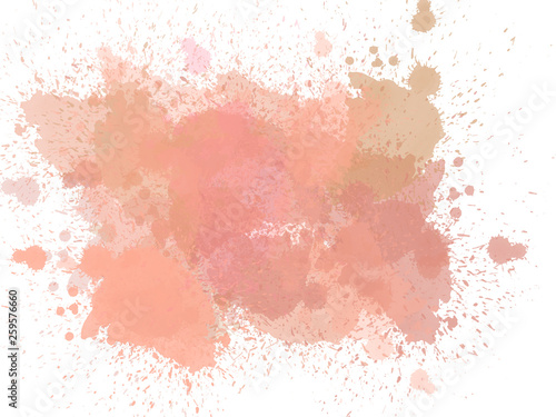 Abstract beautiful Colorful shape watercolor illustration painting background and texture backdrop.