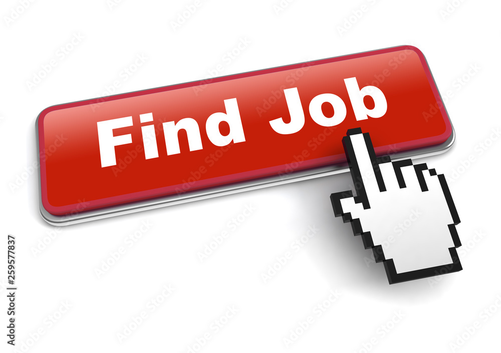 find job concept 3d illustration isolated find job concept 3d illustration isolated