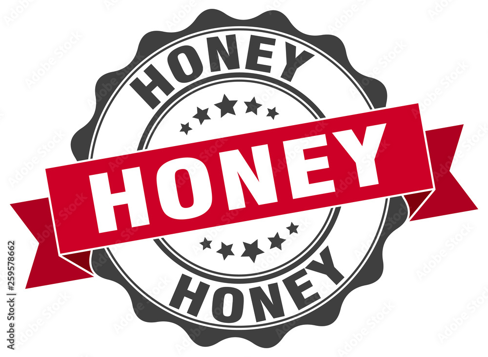 Fototapeta premium honey stamp. sign. seal