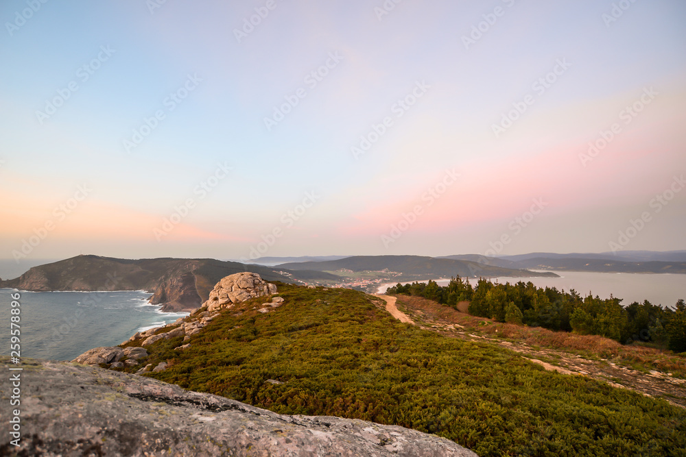 Sunset on Mount Facho - Finisterre Sunset on Mount Facho - Finisterre