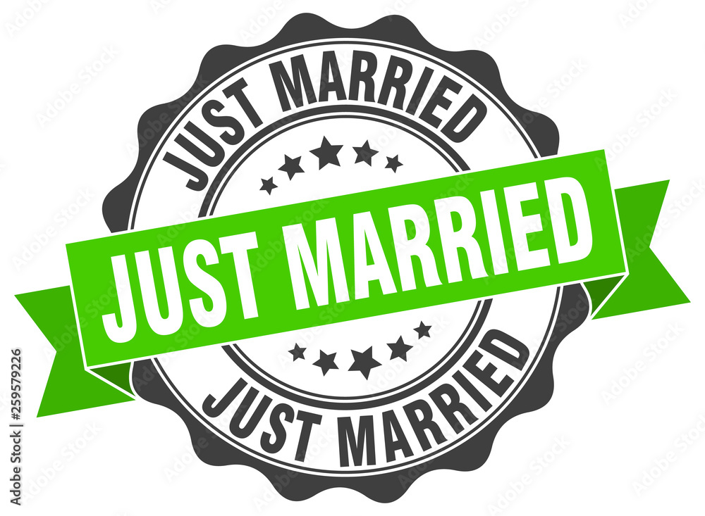 just married stamp. sign. seal just married stamp. sign. seal