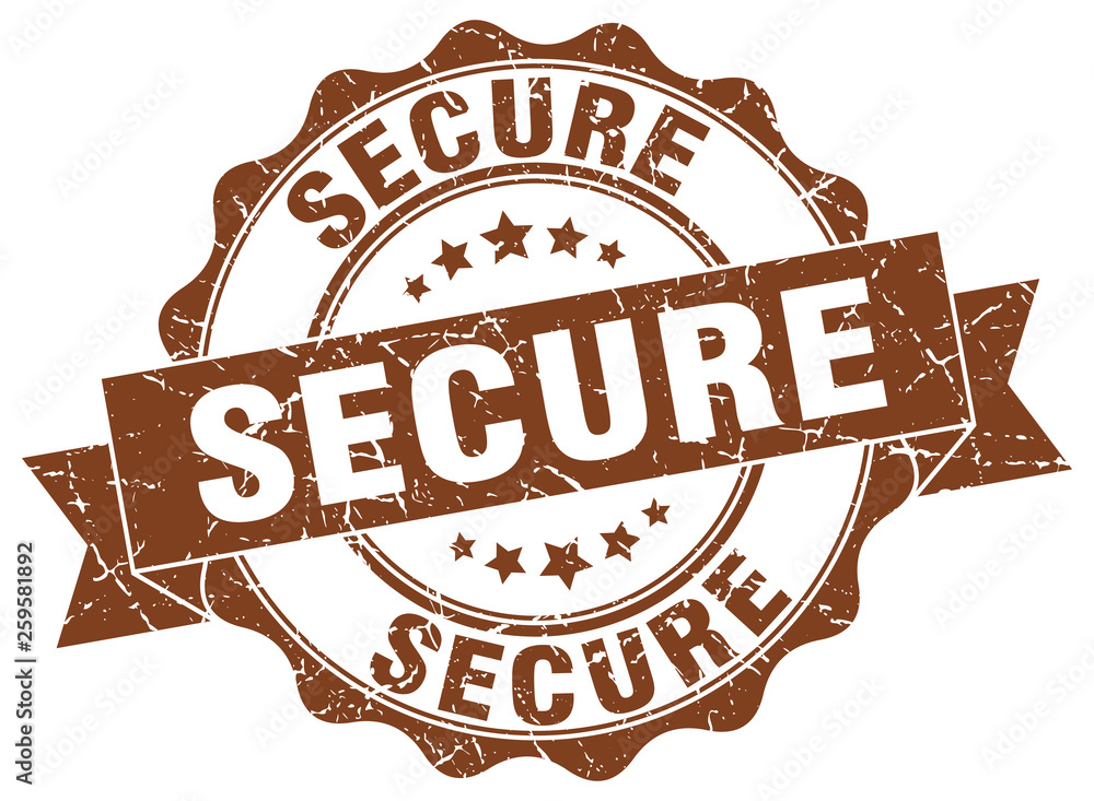 Obraz premium secure stamp. sign. seal