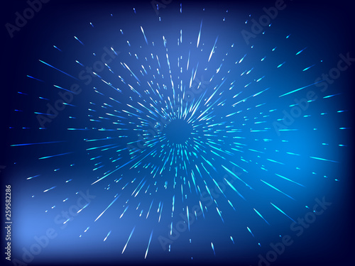 background with Open Space Travel or Star Warp in Hyperspace