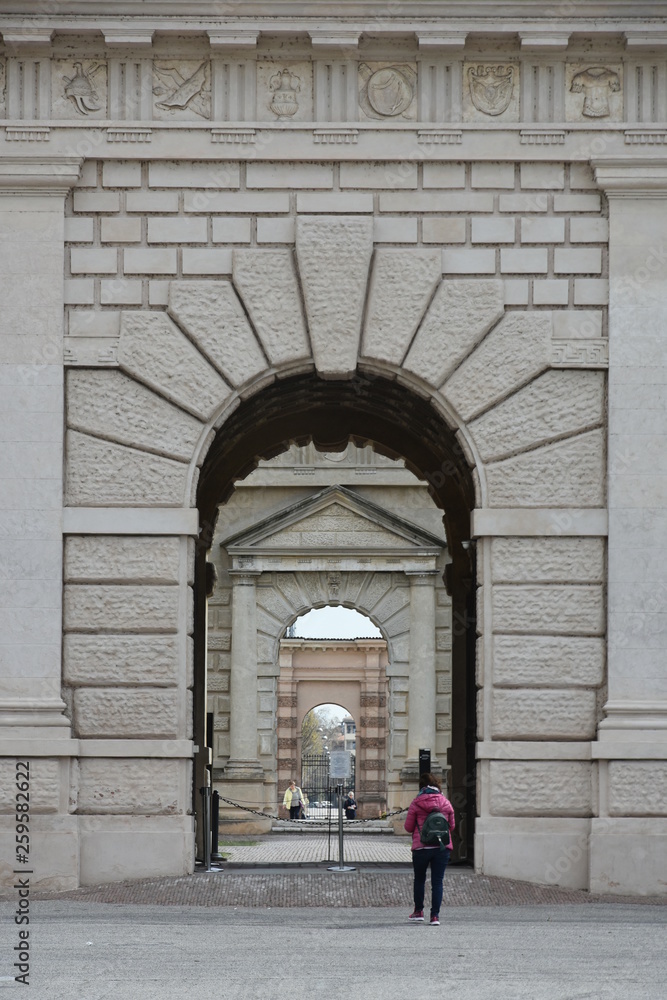 perspectives at Palazzo Te in Mantua perspectives at Palazzo Te in Mantua