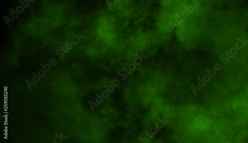 Green smoke on the floor. Isolated texture background
