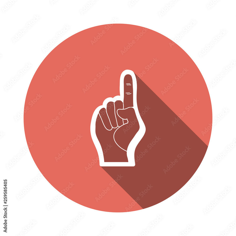 American football foam finger icon American football foam finger icon
