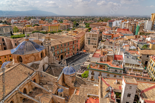 murcia aerial view from cathedral tower photo