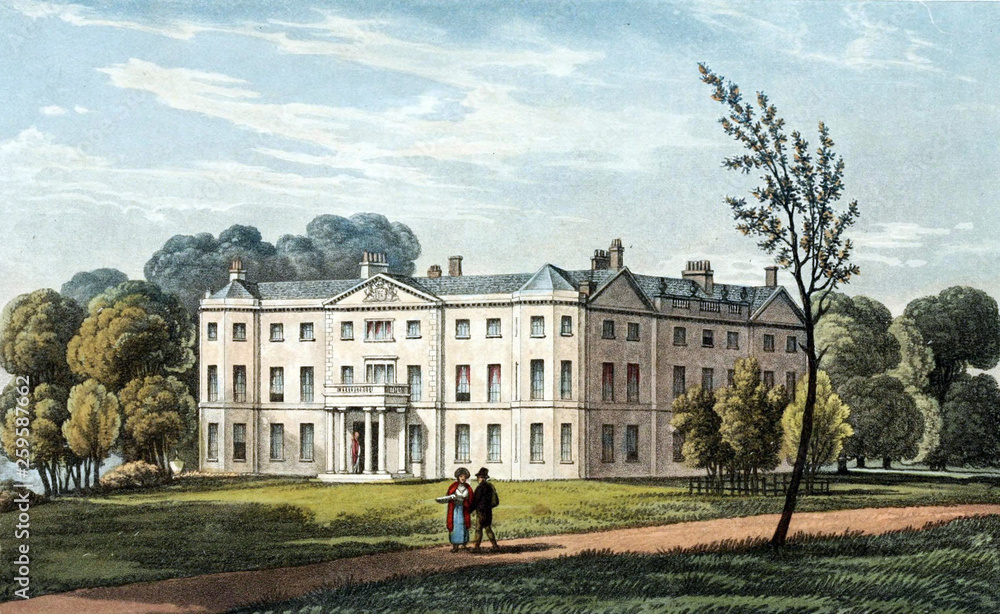 Naklejka premium House in the park