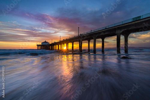 Stunning Sunset at Manhattan Beach Pier