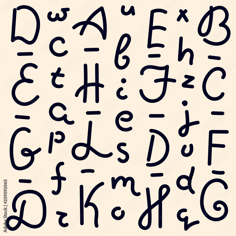 Vector pattern with letters of the alphabet. Backgrounds Vector pattern with letters of the alphabet. Backgrounds