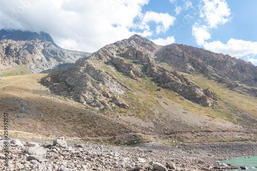 Cajon del Maipo. Maipo Canyon, a canyon located in the Andes. Chile. Near the capital Santiago.