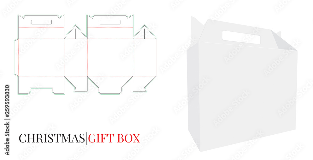 box template with handle