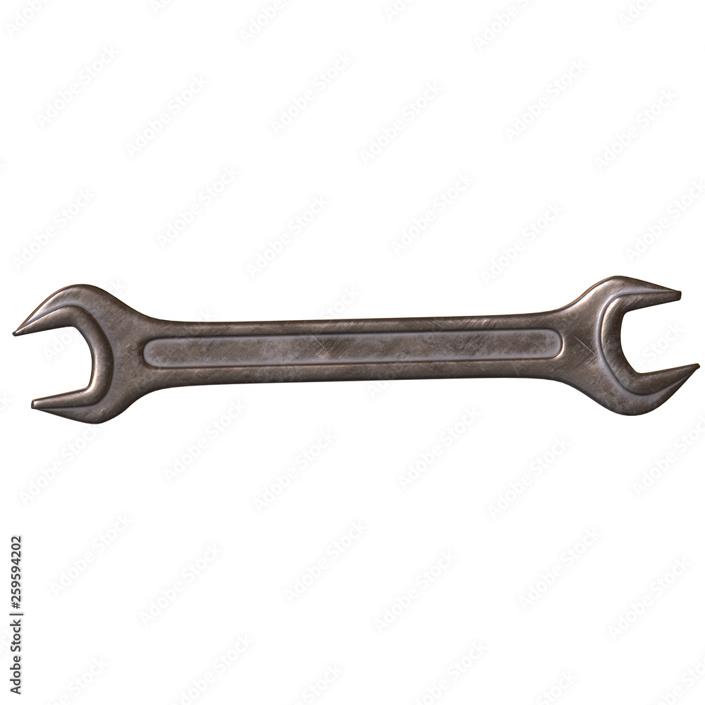 Wrench. Spanner repair tool. Wrench. Spanner repair tool.