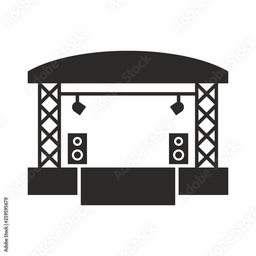 Concert stage icon