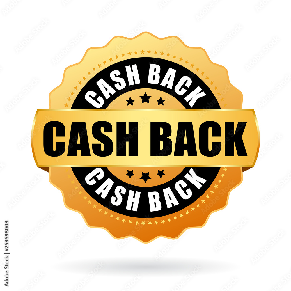 Cash back vector icon Cash back vector icon