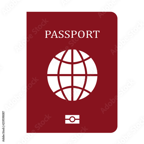 Passport vector icon