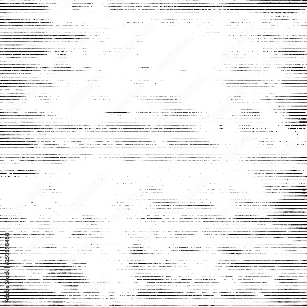 Obraz premium Halftone monochrome grunge horizontal lines texture.