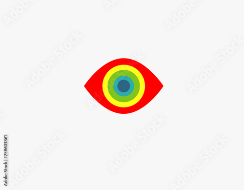 Free Download Abstract geometric bright eye logo - GFXLoad