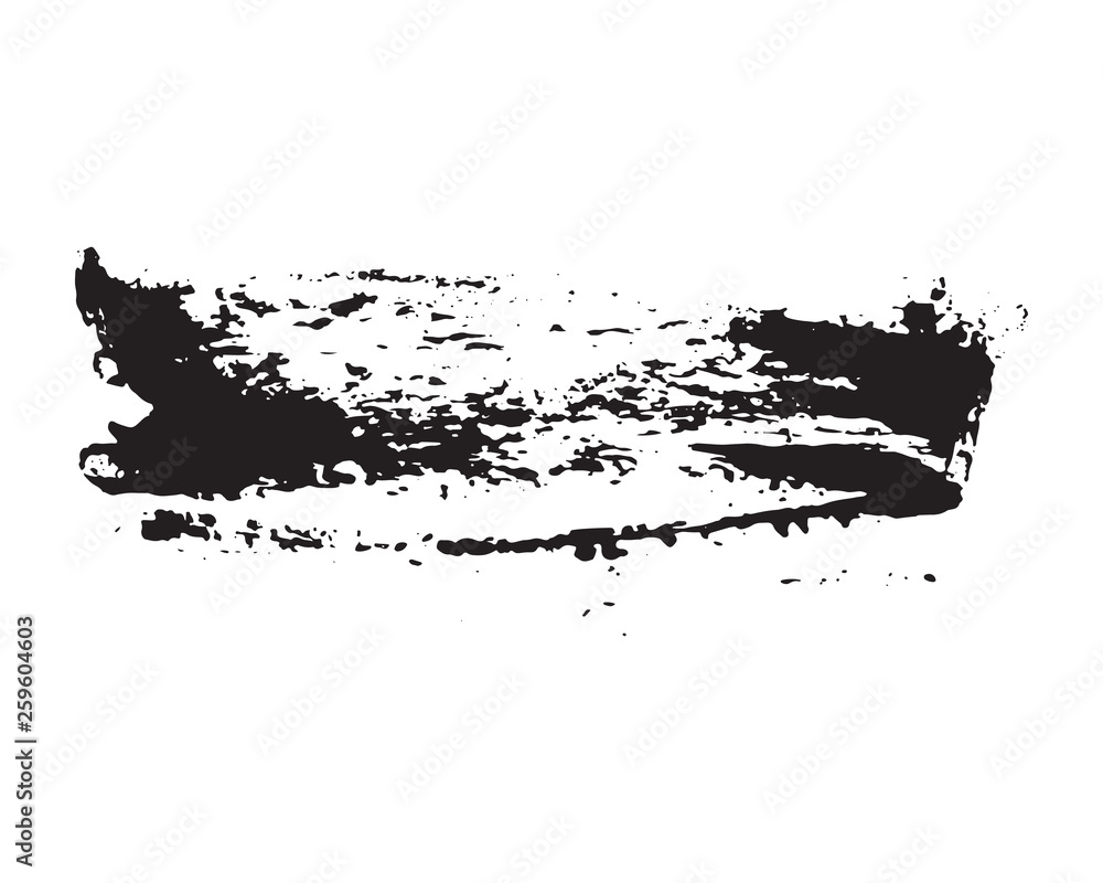 Brush strokes Set hand drawn grunge texture vector illustration isolated on white background Brush strokes Set hand drawn grunge texture vector illustration isolated on white background