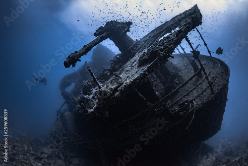 Wrack der SS Thistlegorm im Roten Meer in Ägypten photo