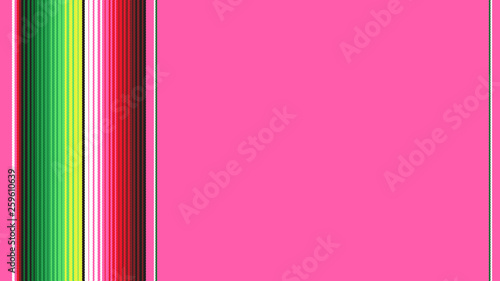 Pink Mexican Blanket Serape Stripes Background with Copy Space for Text & Seamless Pattern Tile Swatch Included. Cinco de Mayo Decor or Mexican Restaurant Menu Backdrop. 9:16 Aspect Ratio HD Format