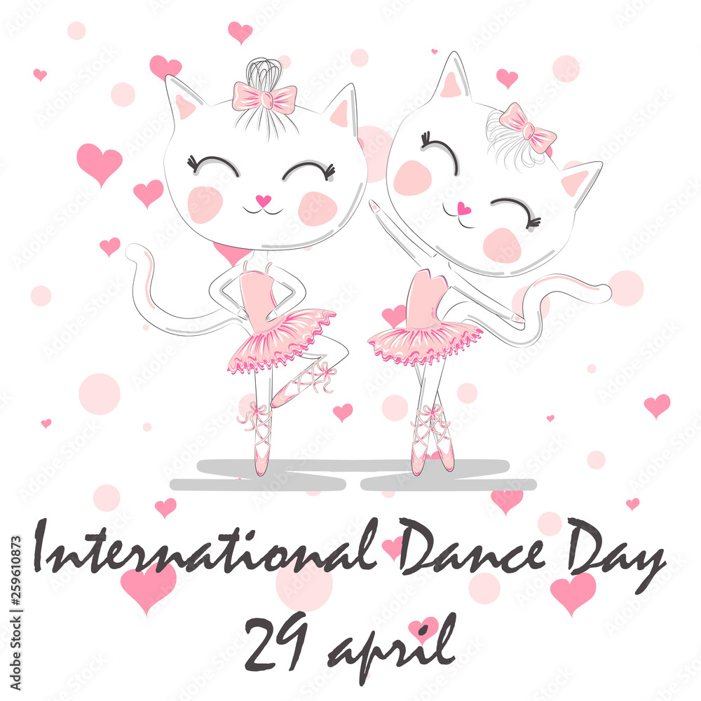 International Dance Day. April 29. Design template, or greeting card International Dance Day. April 29. Design template, or greeting card