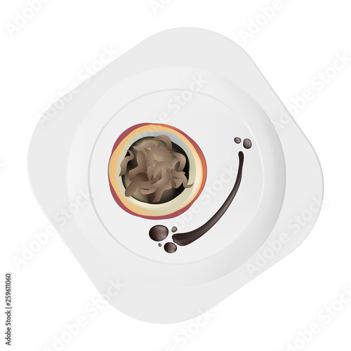 elegant food plated