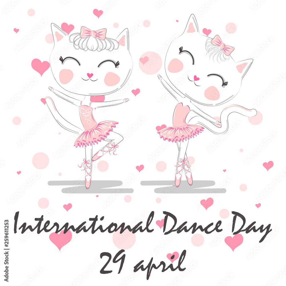 International Dance Day. April 29. Design template, or greeting card International Dance Day. April 29. Design template, or greeting card