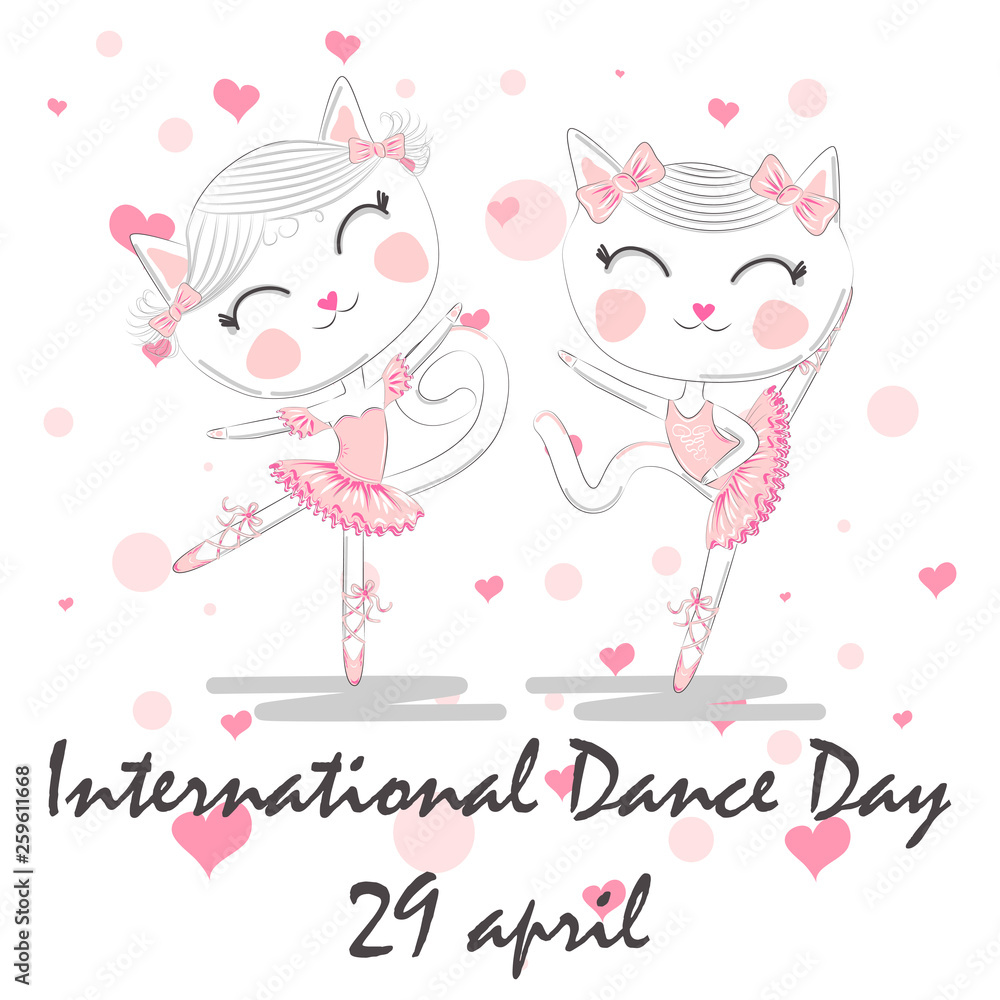 International Dance Day. April 29. Design template, or greeting card International Dance Day. April 29. Design template, or greeting card