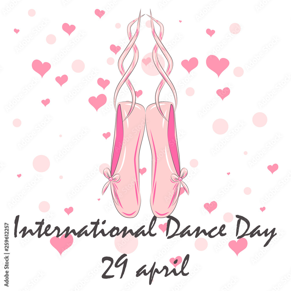 International Dance Day. April 29. Design template, banner, flyer, invitation, brochure