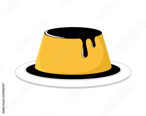 tasty flan illustration