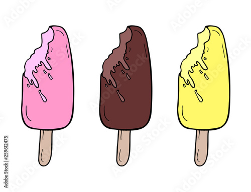 tasty ice cream illustration