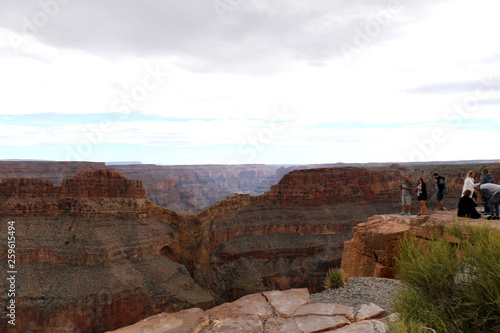 Eagle Point at the Grand Canyon, carved by the Colorado River in Arizona, United States. Grand Canyon National Park, Grand Canyon West, amazing view of the nature, breathtaking landscape.