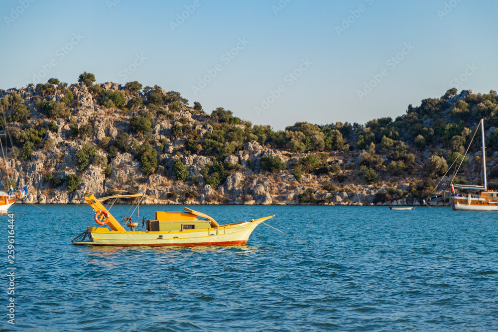 Fototapeta premium Landscape Kekova azure sea in Antalya