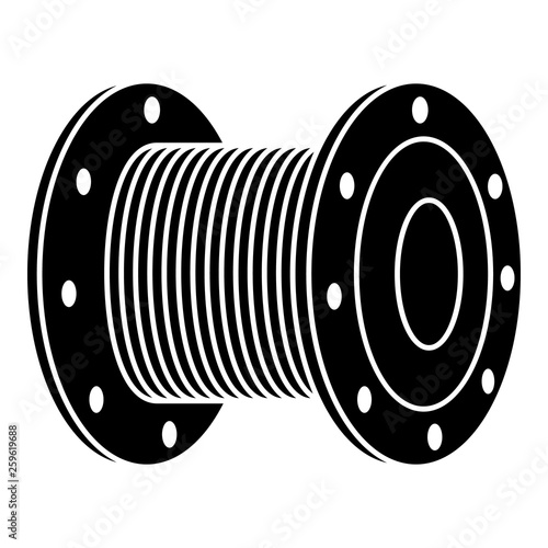 Cable coil icon. Simple illustration of cable coil vector icon for web design isolated on white background