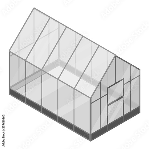 Home greenhouse icon. Isometric of home greenhouse vector icon for web design isolated on white background