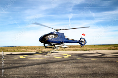 Foto Hubschrauber beim landen