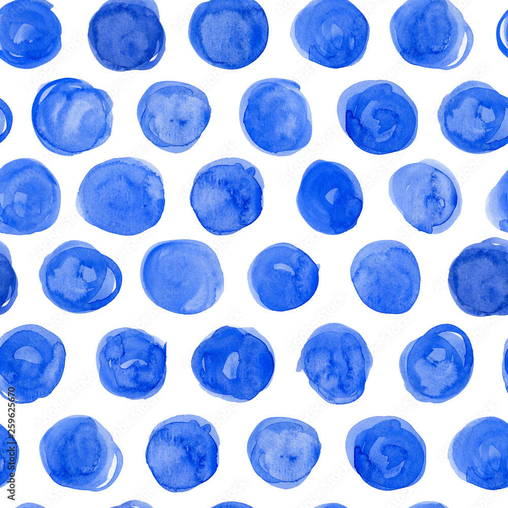 Seamless pattern. Watercolor hand drawn circles. Seamless pattern. Watercolor hand drawn circles.